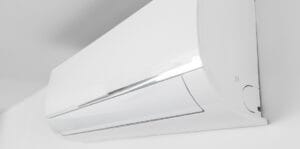 Indoor Air conditioner unit mounted on wall used for cooling space ductless mini split